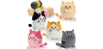 Noname 2604-096 DIY Häkelset - 5 Katzen