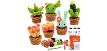 Noname 2604-102 DIY Häkelset - 6 Kakteen