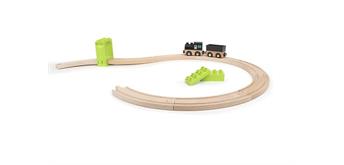 Noppi Eisenbahn – 8 grosse Kurvenschienen aus Holz
