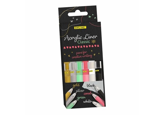 Online 18631/6 Acryl Liner Classic 6 Stück