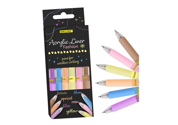 Online 18632/6 Acryl Liner Fashion 6 Stück