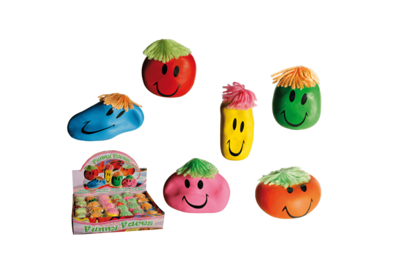 ootb - 1 Antistress-Ball, Funny Face ca. 8 cm