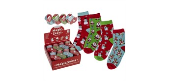 Ootb - Magische Kindersocken, Weihnachten, 1 Paar assortiert