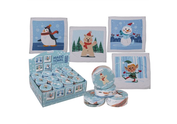 Ootb - Magisches Baumwoll-Handtuch, Winter Friends