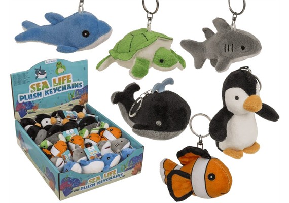 Ootb Metall-Schlüsselanhänger Sealife 10 cm 1 Stück assortiert
