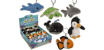 Ootb Metall-Schlüsselanhänger Sealife 10 cm 1 Stück assortiert