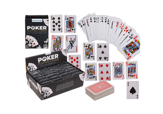 Ootb - Mini-Spielkarten, Poker, ca. 6 x 4 cm, 54 Karten