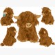 Ootb Plüsch Highland Cow ca. 22 cm