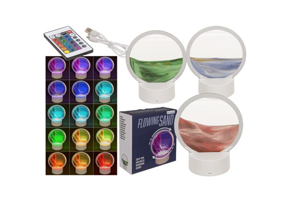 Ootb - Sandbild zum Drehen mit Farbwechsel-LED