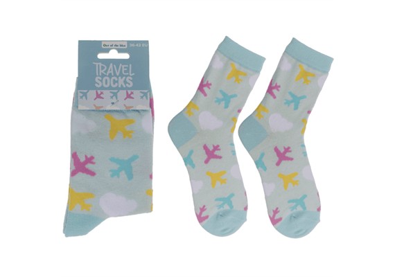 Ootb - Socken Flugzeug/Reise Grösse 36 - 42