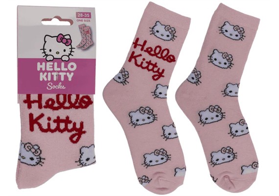 Ootb - Socken Hello Kitty, pink, Grösse 28 - 35