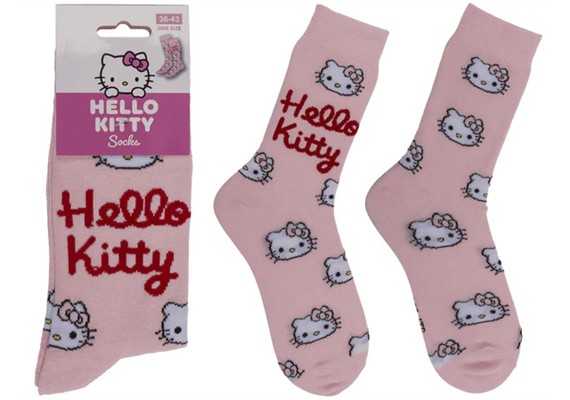 Ootb - Socken Hello Kitty, pink, Grösse 36 - 43