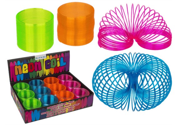 Ootb - Spirale Neon ca. 7.5 cm aus Kunststoff 1 Stück assortiert