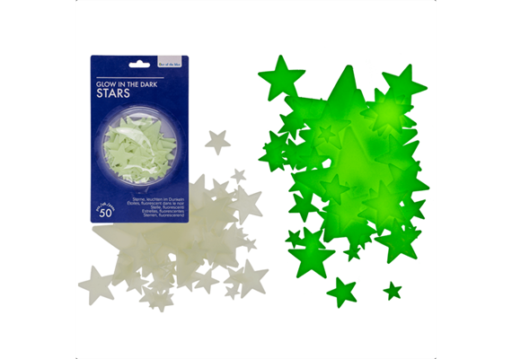 Ootb - Sterne Glow in the Dark, 50-teilig