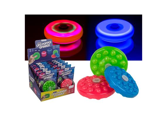 Ootb - Ufo Popper Spinner, mit LED (inkl. Batterien)