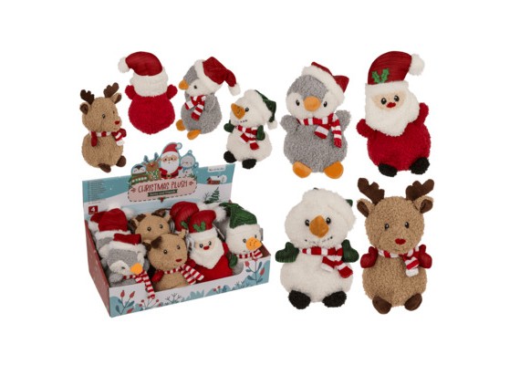 Ootb - Weihnachts-Plüsch, Süsse Tiere, 15 cm