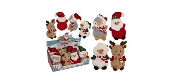 Ootb - Weihnachts-Plüsch, Süsse Tiere, 15 cm