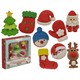 Ootb - Weihnachts-Radiergummis, Collectibles, 5er-Set assortiert