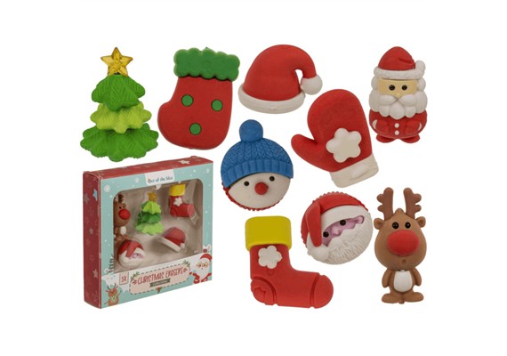 Ootb - Weihnachts-Radiergummis, Collectibles, 5er-Set assortiert