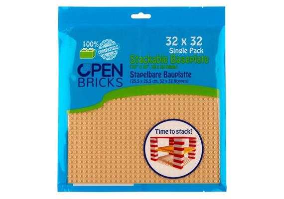 Open Bricks Bauplatte Sand 1 Stück 32 x 32