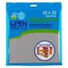 Open Bricks Bauplatte Single Pack hellgrau 32 x 32