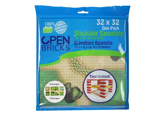 Open Bricks Bauplatten Duo Pack Farm 32 x 32 cm