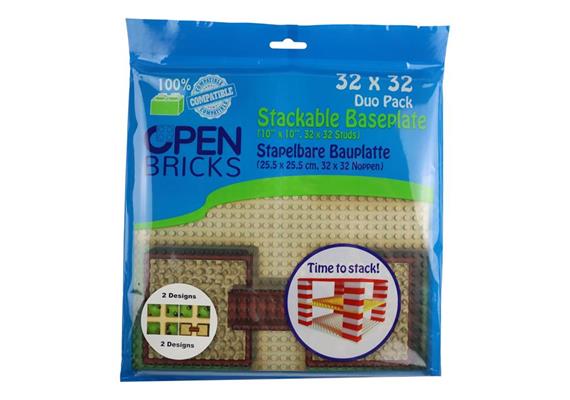 Open Bricks Bauplatten Duo Pack Farm Kreuzung