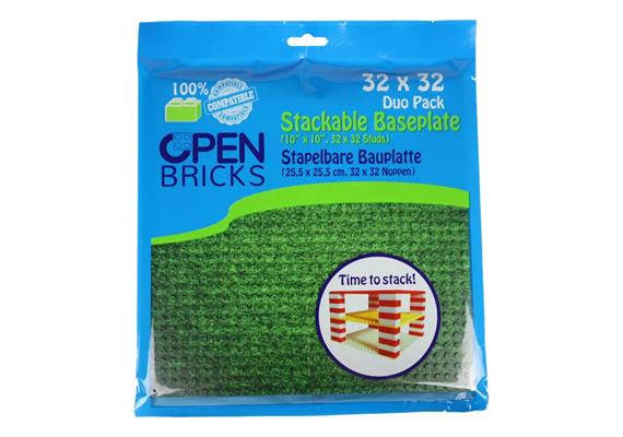 Open Bricks Bauplatten Duo Pack Rasen 32 x 32