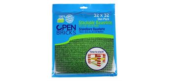 Open Bricks Bauplatten Duo Pack Rasen 32 x 32