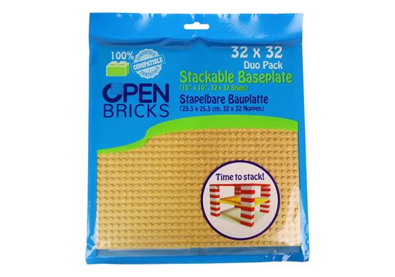 Open Bricks Bauplatten Duo Pack Sand 32 x 32