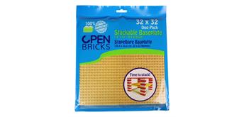 Open Bricks Bauplatten Duo Pack Sand 32 x 32