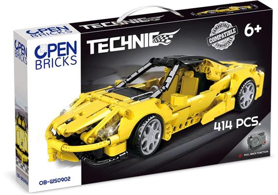 Open Bricks OB-WS0902 Sportauto gelb