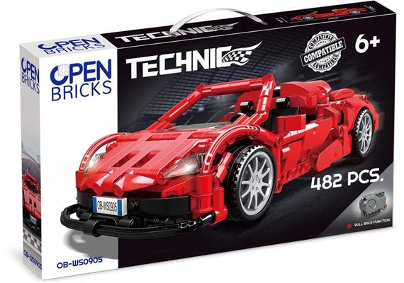 Open Bricks OB-WS0905 Sportauto rot