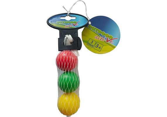Outdoor Active - 3 Beachball-Ersatzbälle aus Gummi