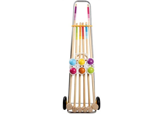 Outdoor active Krocketwagen für 6 Spieler, Länge 92 cm