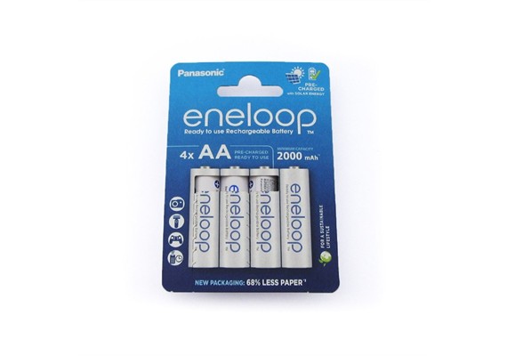 Panasonic Eneloop Akkus, 4-er Pack AA 2000mAh