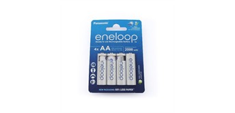 Panasonic Eneloop Akkus, 4-er Pack AA 2000mAh