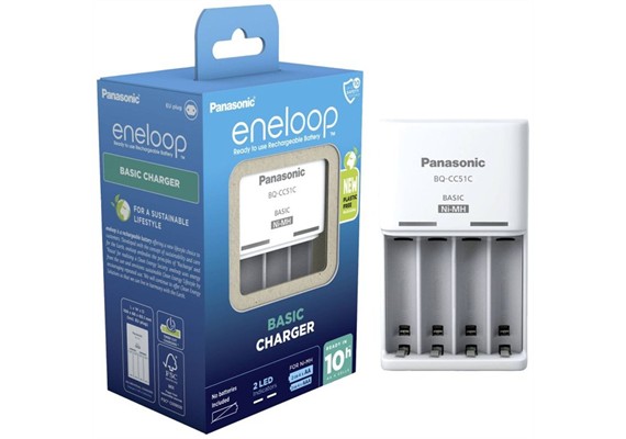 Panasonic Ladegerät Panasonic Eneloop BQ-CC51E