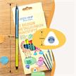 Papierdrachen 12 Bicolor Buntstifte Metallik und Neon | Bild 3