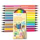 Papierdrachen 12 Bicolor Buntstifte Metallik und Neon