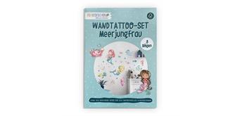 Papierdrachen - Wandtattoos - Meerjungfrau - Set 1