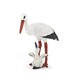 Papo 50159 Spielfigur Storch mit Storchjunges