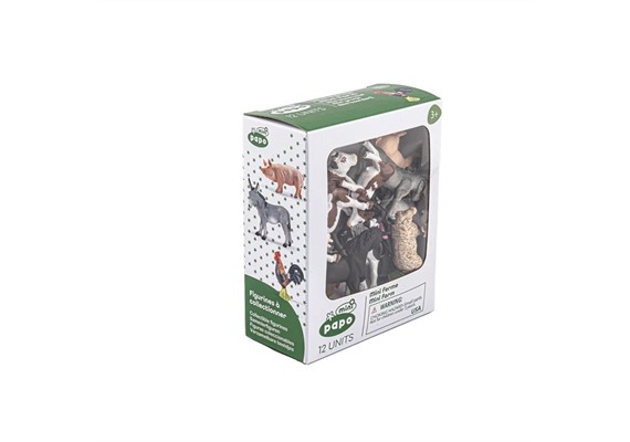 Papo Mini PLUS Bauernhof 12 Figuren