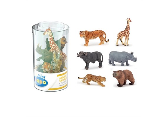 Papo Mini PLUS Wildtiere 6 Figuren