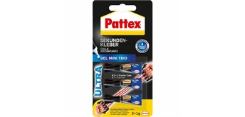 Pattex Sekundenkleber Ultra Gel Mini Trio 3 x 1 g