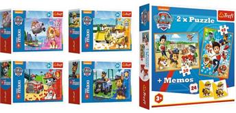 Paw Patrol Memo und 2 in 1 Puzzle und Minipuzzle