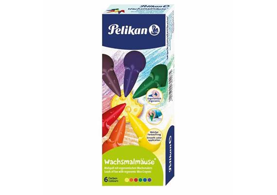 Pelikan Wachsmalmäuse 6 Stück Faltschachtel