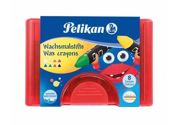 Pelikan Wachsmalstifte dreieckig, Papierhülse