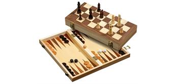 Philos Schach, Backgammon, Dame Set, 40mm