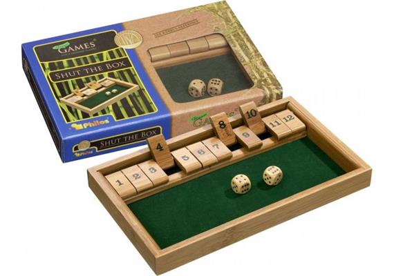 Philos Shut the Box 12-er Bambus